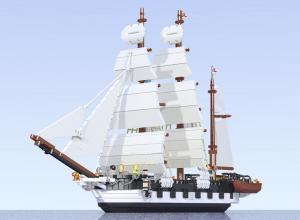 HMS Beagle, aus LEGO gebastelt von Luis Pena 